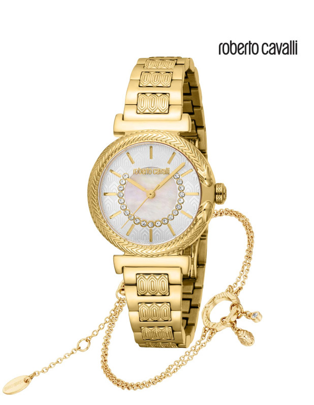 Roberto Cavalli Ladies Watch with Bracelet